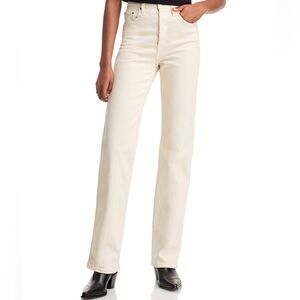 RE/DONE 90s High Rise Loose Denim in Vintage White Womens Size 26- LIKE NEW